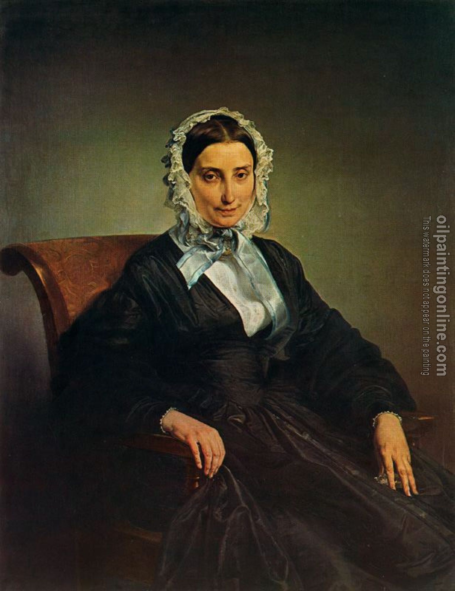 Francesco Hayez - Portrait of Teresa Borri Stampa Manzoni